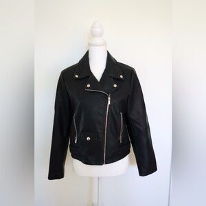 Tanming Black Leather Jacket